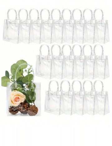 Set pungi de cadou 10 bucati SHEIN, transparent