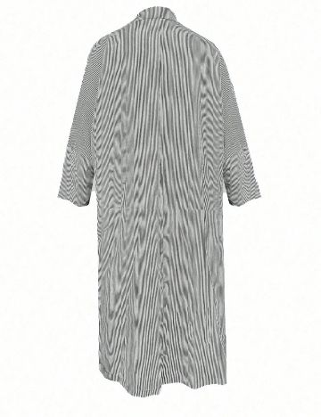 Rochie lunga SHEIN, alb/gri