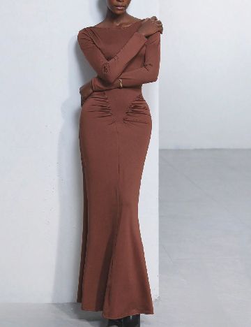 Rochie lunga SHEIN, maro