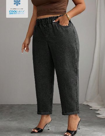 Blugi SHEIN CURVE, negru