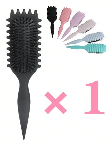 Perie pentru par ondulat SHEIN, negru