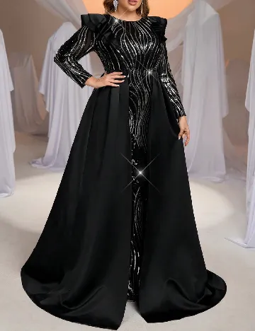 Rochie lunga SHEIN CURVE, negru