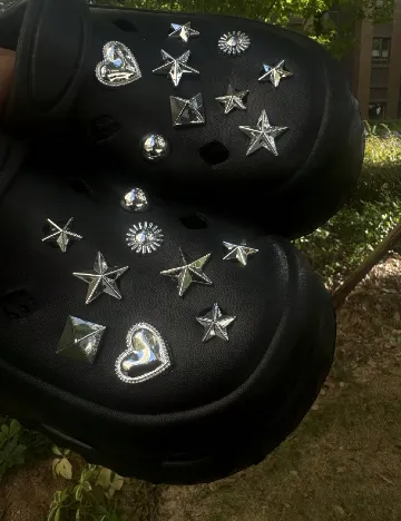 Set charmuri pentru saboti SHEIN, argintiu