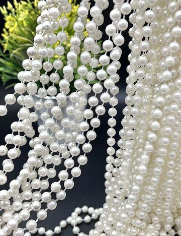 Margele decorative SHEIN, alb