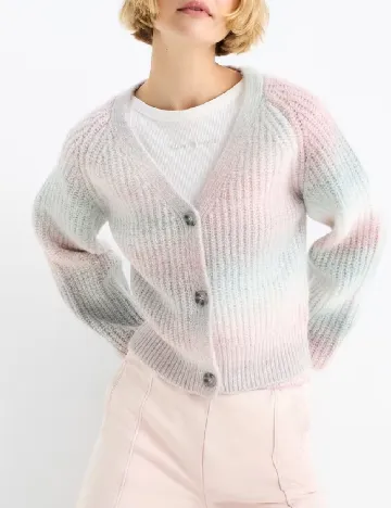 Cardigan C&A, roz/gri