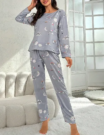 Pijama SHEIN, albastru