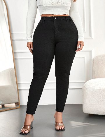 Blugi SHEIN CURVE, negru