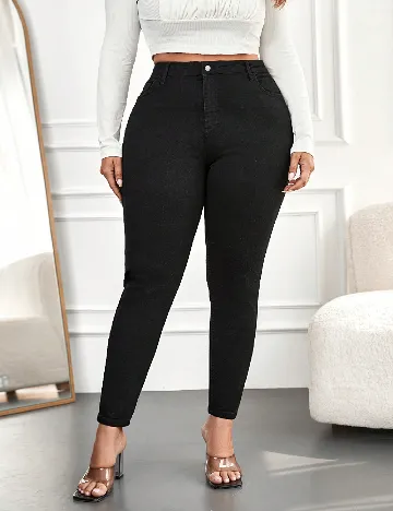 Blugi SHEIN CURVE, negru