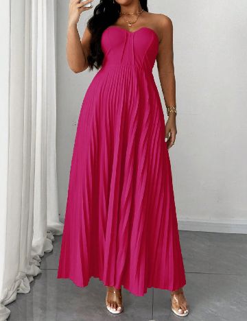 Rochie lunga SHEIN CURVE, roz