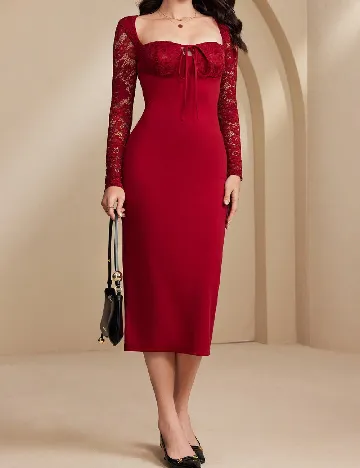 Rochie medie SHEIN, rosu