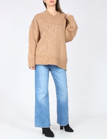 Pulover Oversize C&A, maro