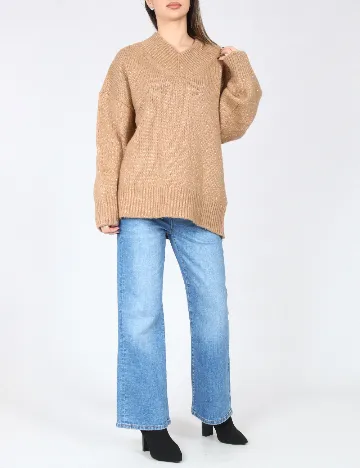 Pulover Oversize C&A, maro