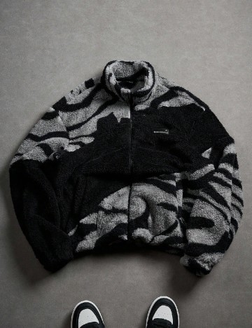 Bluza SHEIN, gri/negru