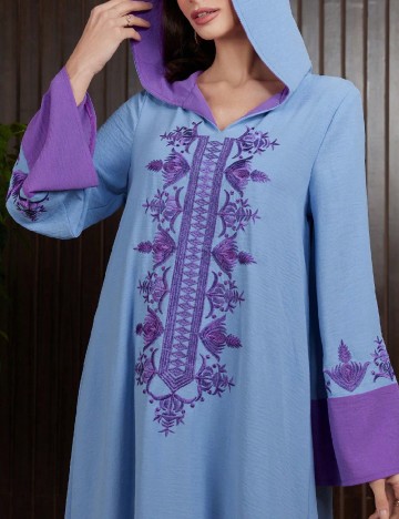 Rochie lunga SHEIN, albastru/mov