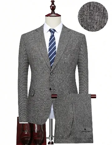 Costum SHEIN Plus Size Men, gri