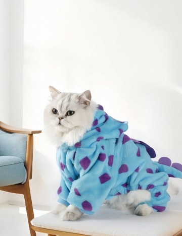 Haina pentru pisici SHEIN, albastru/mov