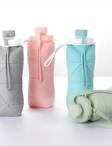 Sticla pliabila din silicon SHEIN, roz