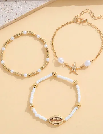 Set Bratari 3 bucati SHEIN, mix culori