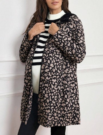 Geaca SHEIN Maternity, animal print