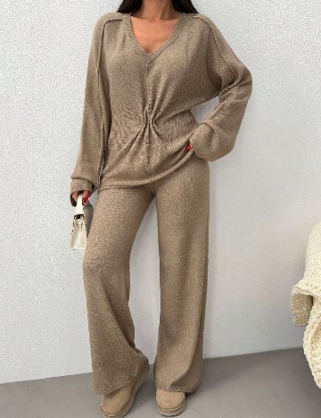 Compleu SHEIN, maro deschis