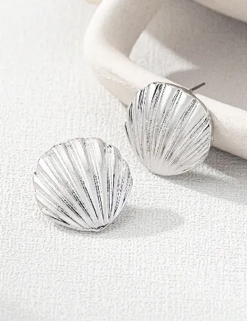 Cercei SHEIN, argintiu