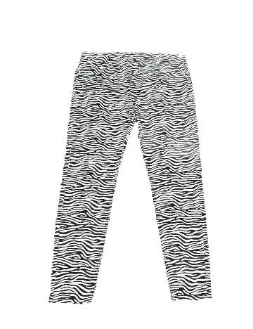 Pantaloni Zara, alb/negru