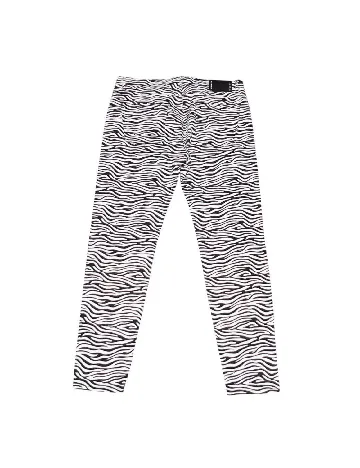 Pantaloni Zara, alb/negru