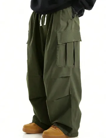 Pantaloni Shein Kids, verde