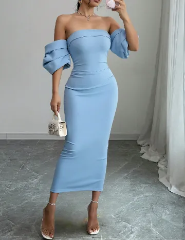 Rochie lunga SHEIN, albastru