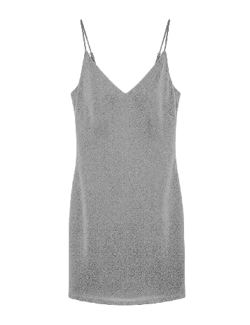 Rochie scurta Bershka, argintiu