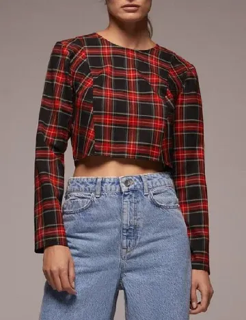 Bluza Zara, rosu/negru