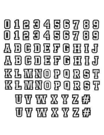 Set charmuri  SHEIN, alb/negru