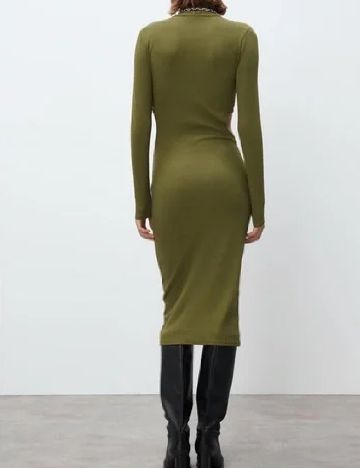 Rochie medie Zara, verde