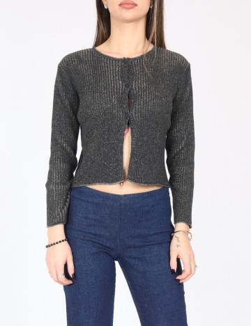 Cardigan Zara, gri inchis