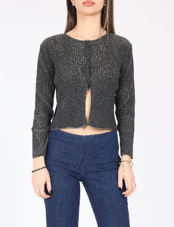 Cardigan Zara, gri inchis