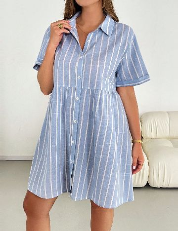 Rochie scurta SHEIN CURVE, albastru