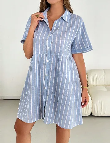 Rochie scurta SHEIN CURVE, albastru