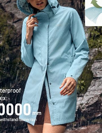 Geaca impermeabila In My Nature, albastru