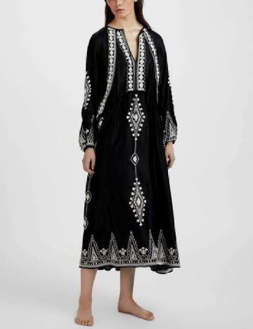 Rochie lunga Zara, negru/alb