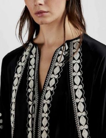 Rochie lunga Zara, negru/alb