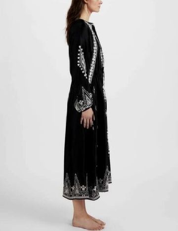 Rochie lunga Zara, negru/alb