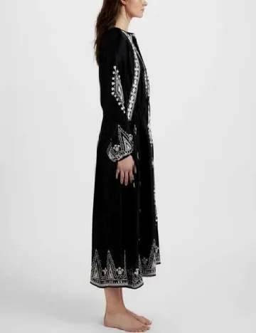 Rochie lunga Zara, negru/alb