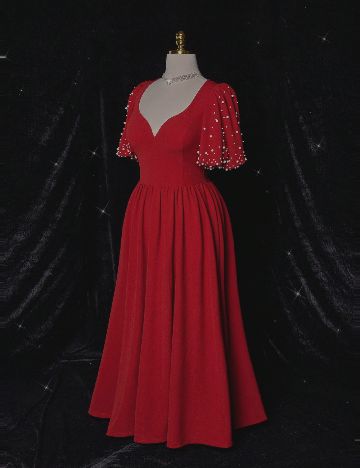 Rochie lunga SHEIN CURVE, rosu