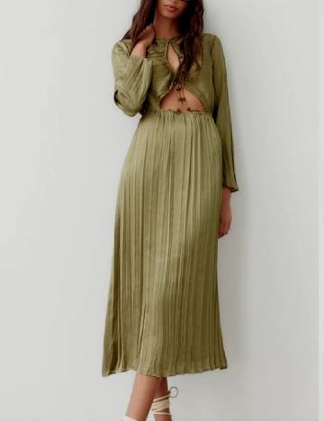 Rochie medie Zara, kaki