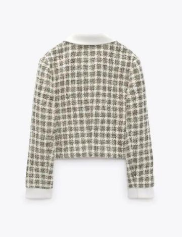 Sacou Zara, alb/verde