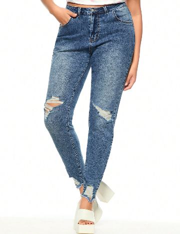 Blugi SHEIN CURVE, albastru