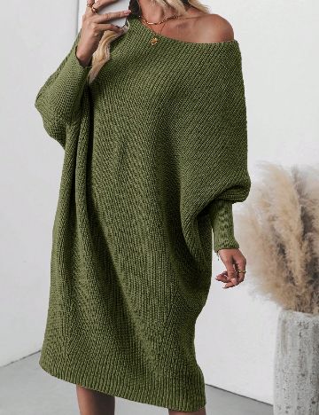 Rochie medie SHEIN, verde