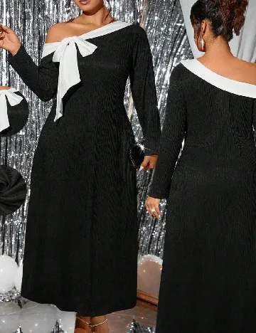 Rochie lunga SHEIN CURVE, negru