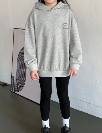 Compleu Shein Kids, negru/gri