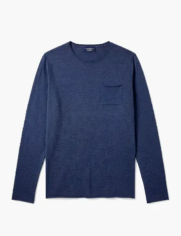 Bluza Pull&Bear, albastru